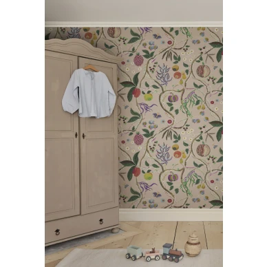 S10581 Tree of Life Mural Pink Sandberg Wallpaper interior2 image