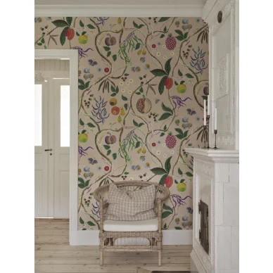 S10581 Tree of Life Mural Pink Sandberg Wallpaper interior3 image