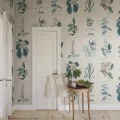 S10589 Flora Blue Sandberg Wallpaper interior1