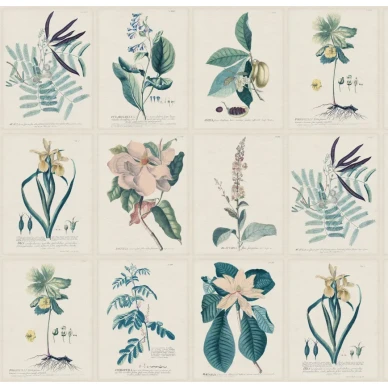 S10589 Flora Blue Sandberg Wallpaper product image