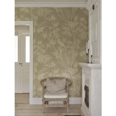 S10596 Celeste Mural Beige Sandberg Wallpaper interior3 image
