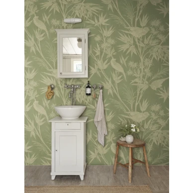 S10597 Celeste Mural Green Sandberg Wallpaper interior2 image