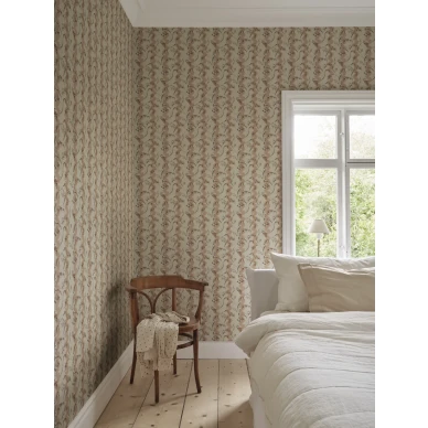 S10584 Beatrice Dusty Pink Sandberg Wallpaper interior1 image