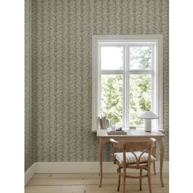 S10613 Beatrice Light Green Sandberg Wallpaper interior2 image