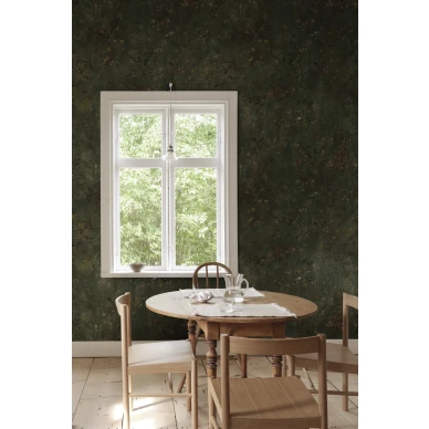 S10594 Juni Forest Green Sandberg Wallpaper interior3 image