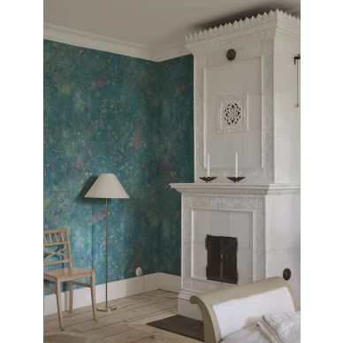 S10607 Juni Teal Sandberg Wallpaper interior2 image