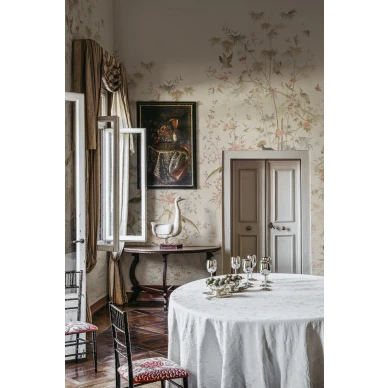 S10415 Chinoiserie Garden Eggshell Sandberg Wallpaper interior2 image