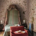 S10417 Chinoiserie Garden Pink Sandberg Wallpaper interior1