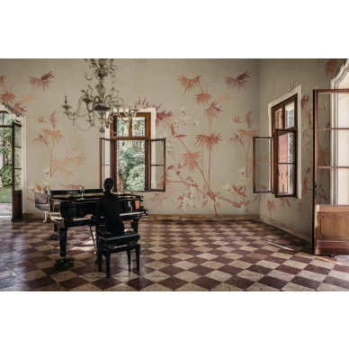 S10421 Bamboo Grove Clay Sandberg Wallpaper interior2 image