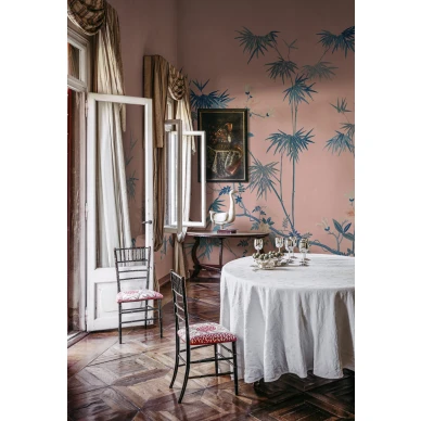 S10422 Bamboo Grove Pink Sandberg Wallpaper interior2 image