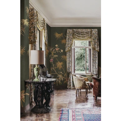 S10423 Bamboo Grove Dark Sandberg Wallpaper interior3 image