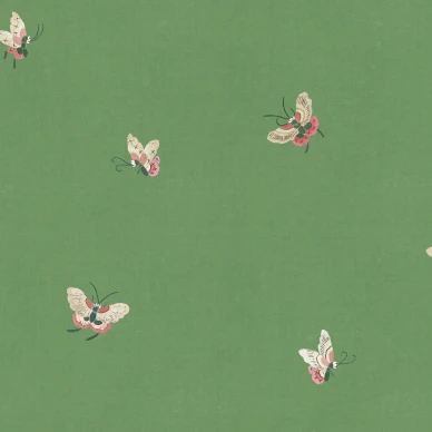 S10449 Butterflies Green Sandberg Wallpaper product image