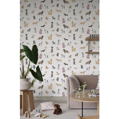 S10704 Taiga and Friends White Sandberg Wallpaper interior3 1400x2100 a4e04fab 5f32 485b 8d33 0c37b128f36f image