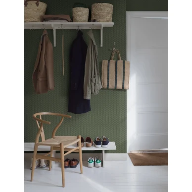 Arne Jacobsen Ypsilon vihrea graafinen eteistapetti Borastapeter image