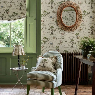 DDIW217291 1 SAW0194 01 SANDERSON Hundred Acre Wood WALLPAPER cf11 image