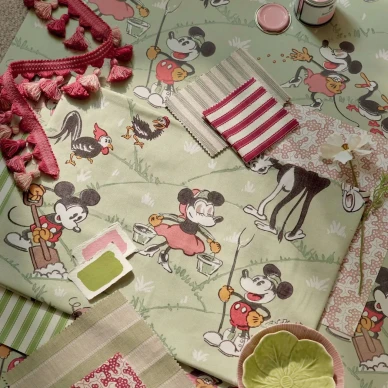 DDIW217266 1 SAW0196 01 SANDERSON Mickey At The Farm WALLPAPER 127a image