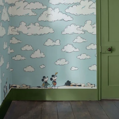 DDIW217292 3 SAW0197 01 SANDERSON Mickey In The Clouds WALLPAPER 43e8 image