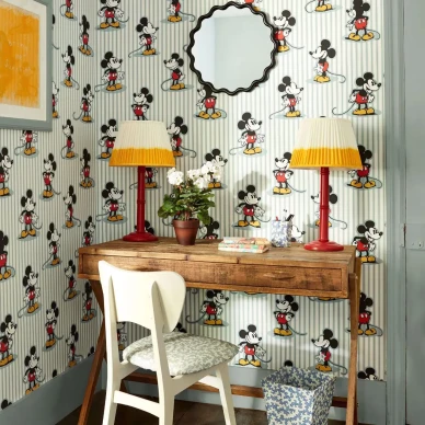 DDIW217271 1 SAW0198 01 SANDERSON Mickey Stripe WALLPAPER 0a37 image