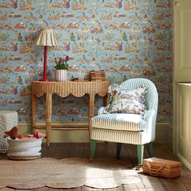 DDIW217274 1 SAW0201 01 SANDERSON Snow White WALLPAPER ebee image