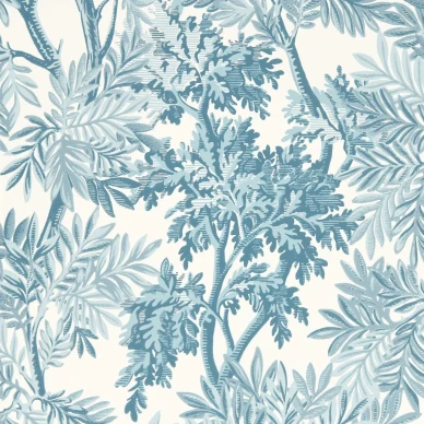 Tapestry Trees Pottery Blue image