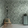 R21684 Swirling Fern Teal Rebel Walls interior1