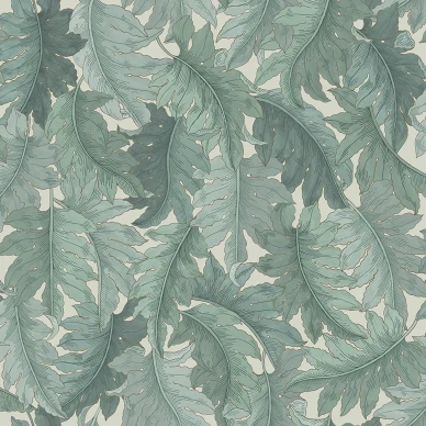 R21684 Swirling Fern Teal Rebel Walls product image