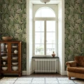 R21685 Swirling Fern Green Rebel Walls interior1