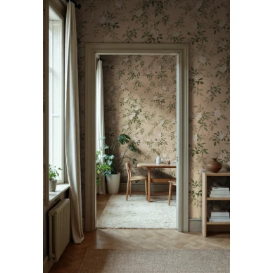R21662 Wildflower Vista Peach Rebel Walls interior1 image