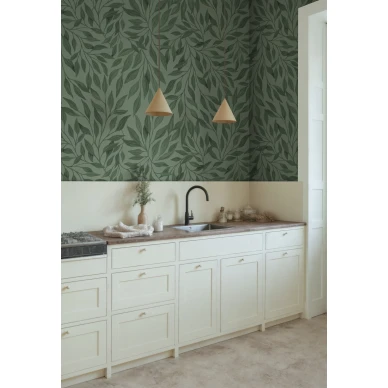 R21689 Willow Dark Green Rebel Walls interior1 image
