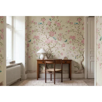 R21650 Chinoiserie Botanica Pink Rebel Walls interior1 image
