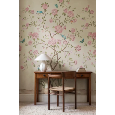 R21650 Chinoiserie Botanica Pink Rebel Walls interior2 image