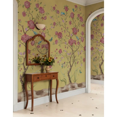 R21651 Chinoiserie Botanica Red Rebel Walls interior1 image