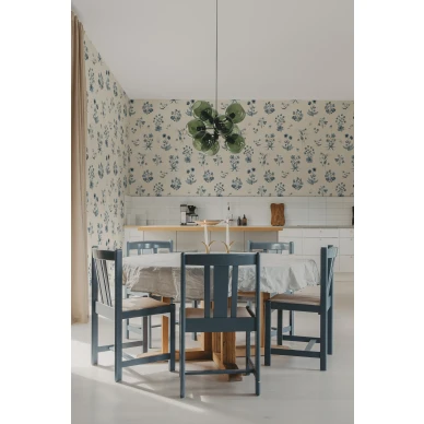 R22057 Timeless Flora Blue Rebel Walls interior2 image