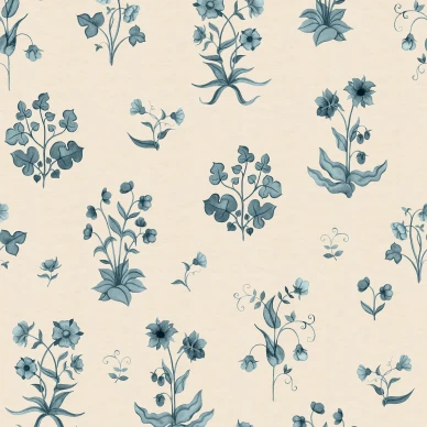 R22057 Timeless Flora Blue Rebel Walls product image