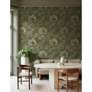 R21675 Flower Tree Green Rebel Walls interior1 image