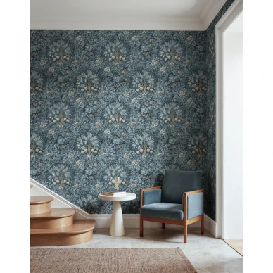R21676 Flower Tree Blue Rebel Walls interior1 image