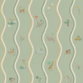 9872W Wavy Stripe Animals Pattern Image
