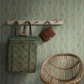 9872W Wavy Stripe Animals Roomshot