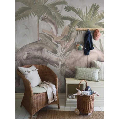 9875W Vintage Palms Dinosaurs Roomshot 2 image