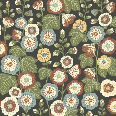 9173 HappyHollyhocks Closeup image