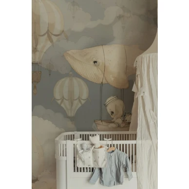 72 Flying Whale Wallpaper Mrs Mighetto Blue1 800x1200 image
