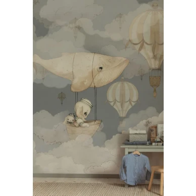 72 Flying Whale Wallpaper Mrs Mighetto Blue4 768x1152 image