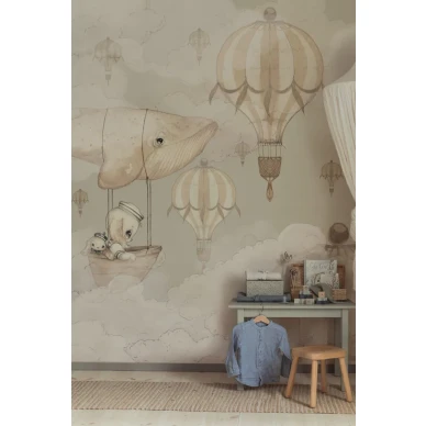 72 Flying Whale Wallpaper Mrs Mighetto GREY1r 768x1152 image