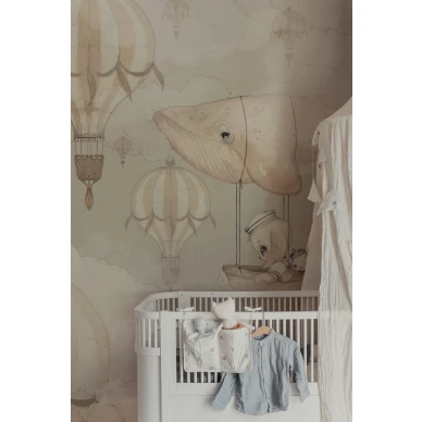 72 Flying Whale Wallpaper Mrs Mighetto GREY2r 768x1152 image