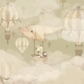 72 Flying Whale Wallpaper Mrs Mighetto Green O 800x533