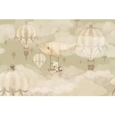 72 Flying Whale Wallpaper Mrs Mighetto Green O 800x533 image