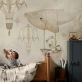 72 Flying Whale Wallpaper Mrs Mighetto White4 800x1200