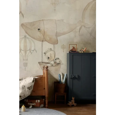 72 Flying Whale Wallpaper Mrs Mighetto White6 768x1152 image
