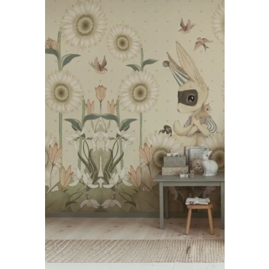Sunflowers for Gittan Wallpaper WHITE 800x1200 image