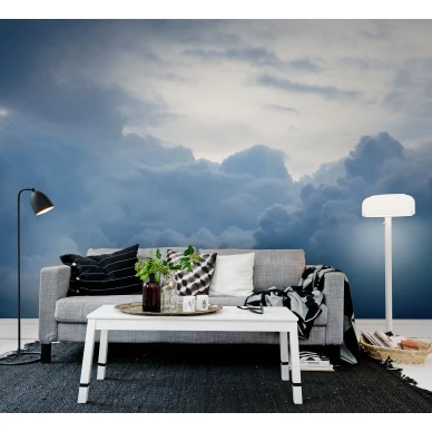 Above the Clouds sininen pilvitapetti olohuoneeseen Rebel Wallsilta R13681 image